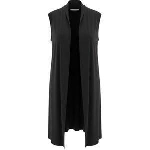 Bryn Walker Lagenlook Minimalist Black Sleeveless Duster Women's Size L Layering